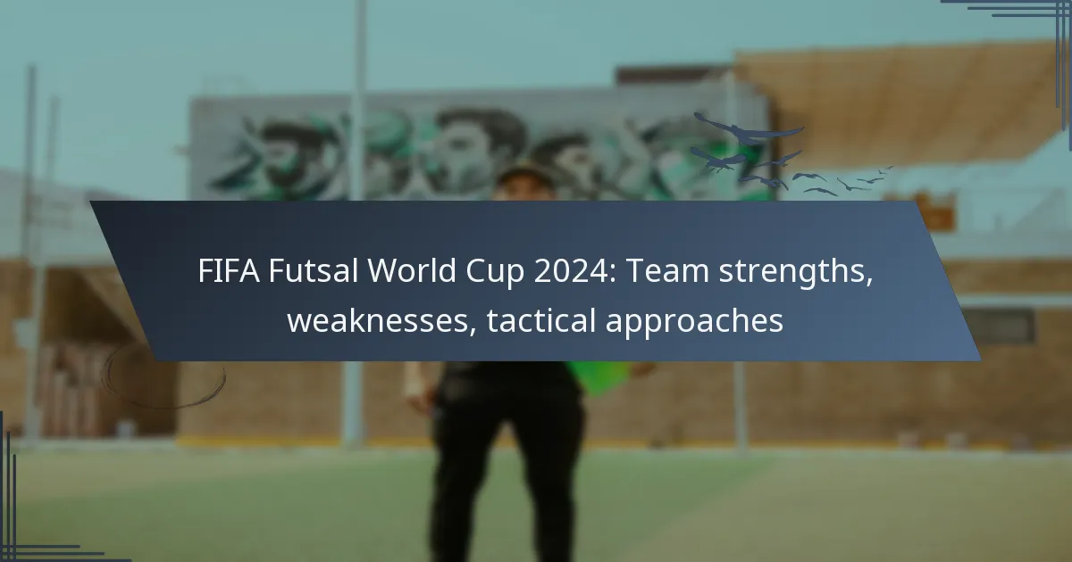 FIFA Futsal World Cup 2024: Team strengths, weaknesses, tactical approaches
