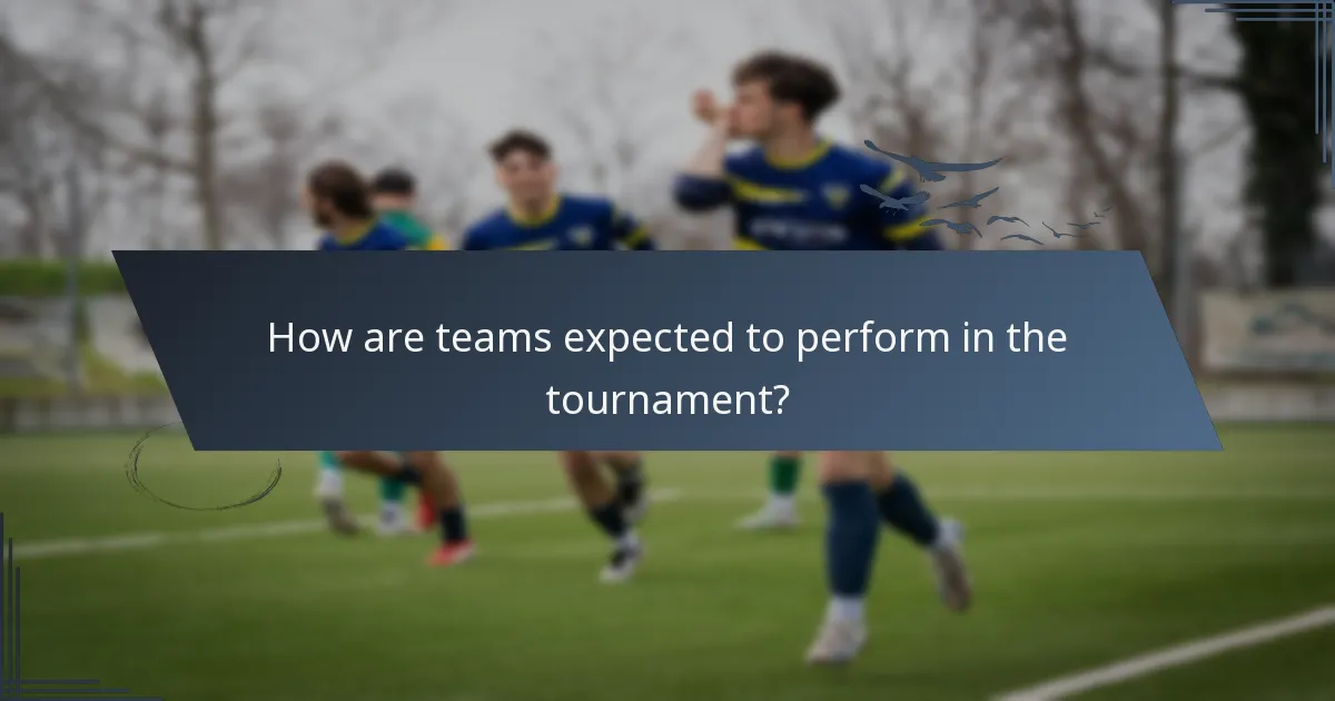 How are teams expected to perform in the tournament?